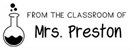 Picture of Preston Rectangular Teacher Stamp