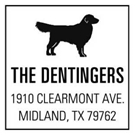 Picture of Dentinger Wood Mounted Address Stamp