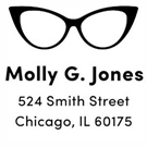 Picture of Molly Wood Mounted Address Stamp