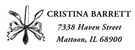 Picture of Cristina Rectangular Address Stamp