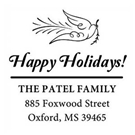Picture of Patel Wood Mounted Holiday Stamp