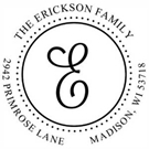 Picture of Erickson Address Stamp