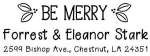 Eleanor Rectangular Holiday Stamp