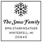 Snow Holiday Stamp