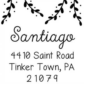 Santiago Holiday Stamp