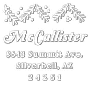 McCallister Holiday Embosser