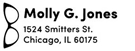 Picture of Molly Rectangular Address Stamp