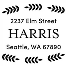 Picture of Harris Wood Mounted Address Stamp