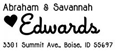 Picture of Savannah Rectangular Address Stamp