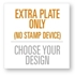 4343 Extra Stamp Plate