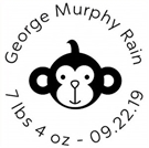 George Birth Announcement Stamp