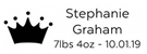 Picture of Stephanie Rectangular Birth Announcement Stamp