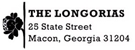 Longoria Rectangular Address Stamp