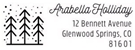 Arabella Rectangular Holiday Stamp