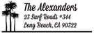 Alexander Rectangular Address Stamp