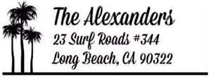 Alexander Rectangular Address Stamp