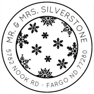 Silverstone Wood Mounted Holiday Stamp