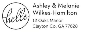 Wilkes Rectangular Address Stamp