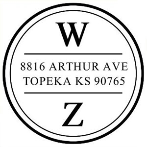 Warren Address Stamp