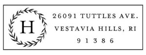 Harding Rectangular Address Stamp