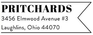 Prichard Rectangular Address Stamp