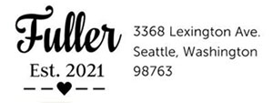 Fuller Rectangular Address Stamp