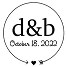 Picture of Debbie Wood Mounted Wedding Stamp