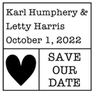 Letty Wedding Stamp