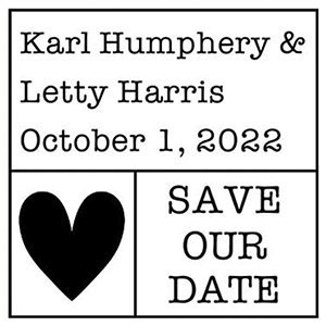 Letty Wedding Stamp