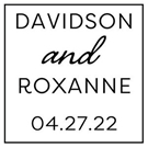 Picture of Davidson Wedding Stamp