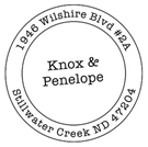 Penelope Address Stamp