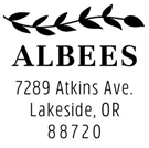 Picture of Redemption Stamp Plate - Albee Address Stamp