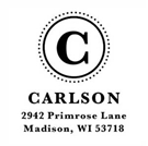 Picture of Redemption Stamp Plate - Carlson Address Stamp