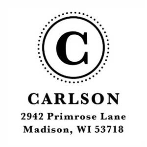 Carlson Address Stamp