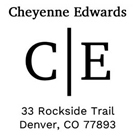 Picture of Redemption Stamp Plate - Cheyenne Address Stamp