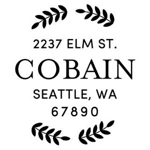 Cobain Address Stamp