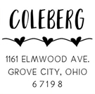 Picture of Redemption Stamp Plate - Coleberg Address Stamp
