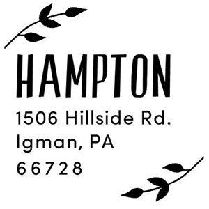 Hampton Address Stamp