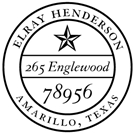 Picture of Redemption Stamp Plate - Henderson Address Stamp
