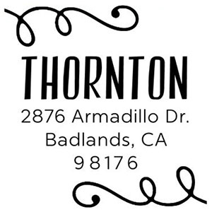 Thornton Address Stamp