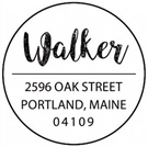 Picture of Redemption Stamp Plate - Walker Address Stamp