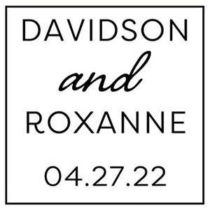 Davidson Wedding Stamp