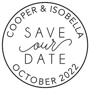 Isobella Wedding Stamp