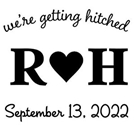 Rhett Wedding Stamp