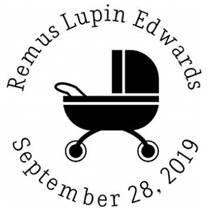 Remus Birth Announcement Stamp