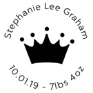 Picture of Redemption Stamp Plate - Stephanie Birth Announcement Stamp