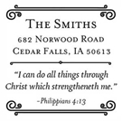 Picture of Redemption Stamp Plate - Philippians 4:13 Inspirational Stamp