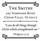 Philippians 4:13 Inspirational Stamp