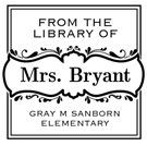 Picture of Redemption Stamp Plate - Bryant Teacher Stamp