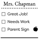 Picture of Redemption Stamp Plate - Chapman Teacher Stamp